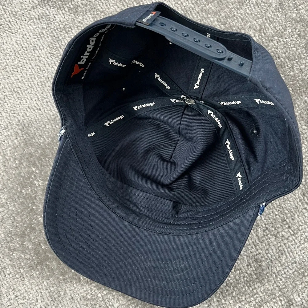 Birddogs Mens Navy Blue Rope Hat Embroidered Bird Snapback Golf Cap Adjustable